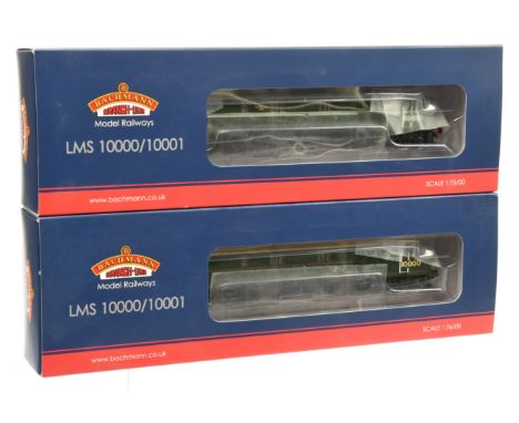 Bachmann 00 Gauge 2 x Diesel Locomotives 31-995 Co-Co LMS 10000 in BR Green together with 31-997 Co-Co LMS 10001 in BR lined 
