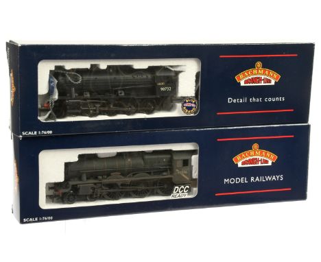 Bachmann 00 Gauge pair of BR Limited Edition Steam outline Locomotives 31-176Z 4-6-0 Loco &amp; tender weathered lined black 