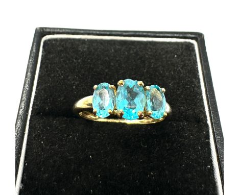 9ct Gold Apatite  Ring (1.8g)