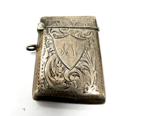 Antique silver vesta case lighter insert 