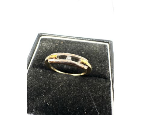 9ct Gold Diamond  Ring (2.1g)