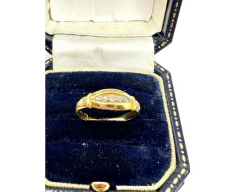 Antique 18ct Gold Old Cut Diamond  Ring (2.4g)