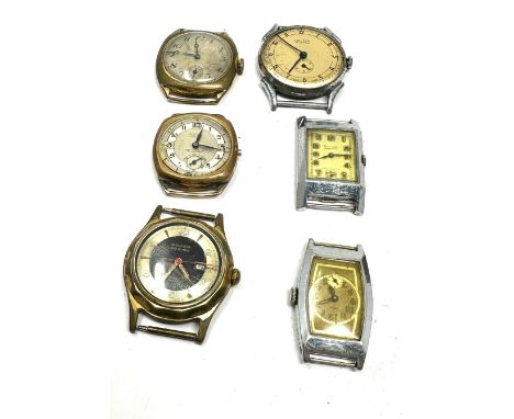 6 vintage gents wristwatches the watches are untested