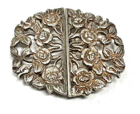 Vintage silver nurses buckle 