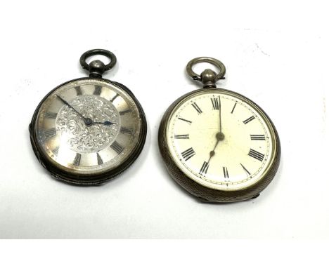2 antique silver fob watches untested