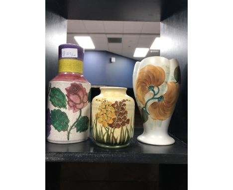RADFORD HANDPAINTED FLORAL JUG, 30cm high, along with Sylvac, lustre and other ceramics