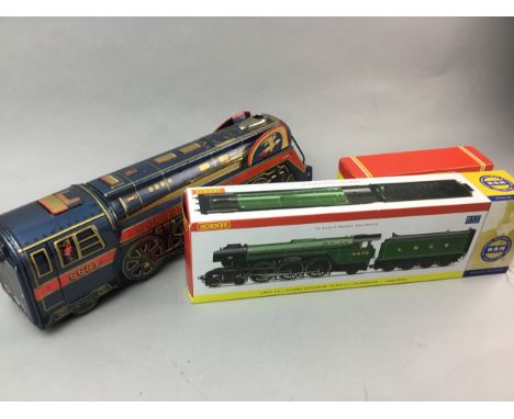 COLLECTION OF HORNBY AND MECCANO TRAIN SETS AND ACCESSORIES, including The Mallard Passenger boxed set, loose track and a Jap