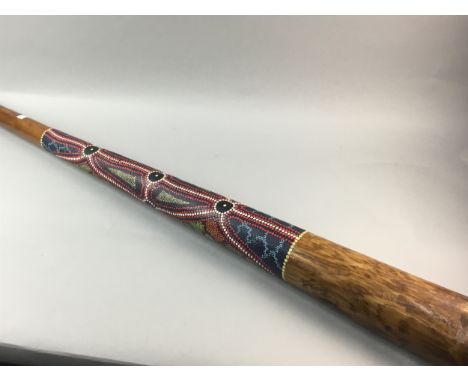 DIDGERIDOO, with painted decoration, 130cm long