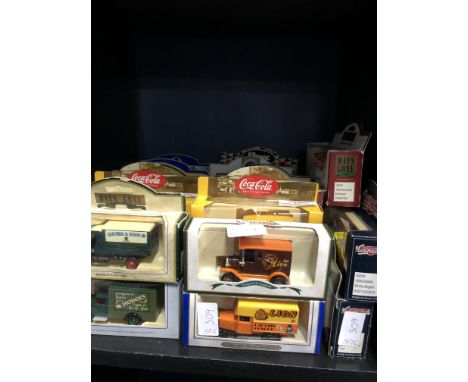 COLLECTION OF DIE CAST MODEL VEHICLES, including Lledo Days Gone models, a Corgi Motoring Memories Vintage Petrol model car a