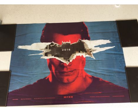 Two posters for the film "Batman V Superman - Dawn Of Justice", 2016. One landscape, one portrait, 69 x 102cm.