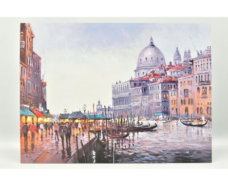 HENDERSON CISZ (BRAZIL 1960) 'VENETIAN LOVESONG', a signed limited edition print on board depicting a Venetian scene, 149/195