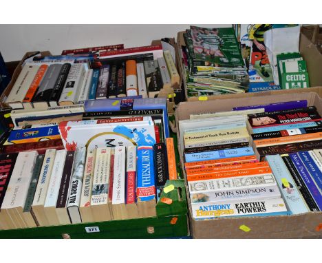 FOUR BOXES OF BOOKS AND A COLLECTION OF CELTIC FOOTBALL PROGRAMMES, to include over eighty Celtic football programmes from 19