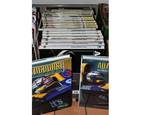 MOTOR RACING BOOKS, fifteen editions of Autocourse and seven editions of Automobile Year