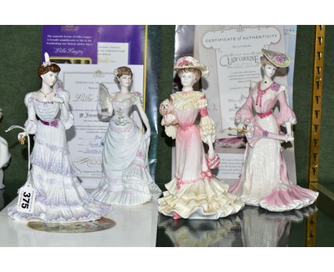 FOUR COALPORT LIMITED EDITION FIGURINES, for Compton &amp; Woodhouse, comprising Eugenie First Night at the Opera 1666/12500,