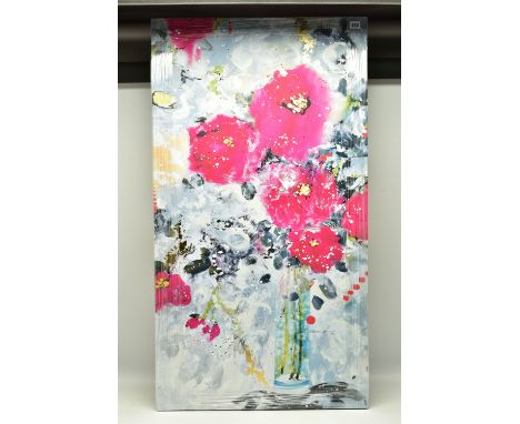 DANIELLE O'CONNOR AKIYAMA (CANADA 1957) 'THE AWAKENING', a signed limited edition box canvas print depicting flowers in a vas