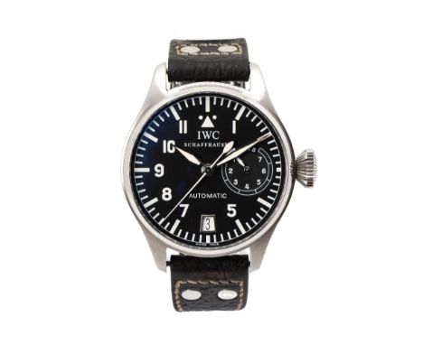 IWC Big Pilot's FliegeruhrFull-Set, Jahr 2002, Automatik, 7-Tage-Gangreserveanzeige, Datumsanzeige, Leuchtzeiger, Leuchtindiz