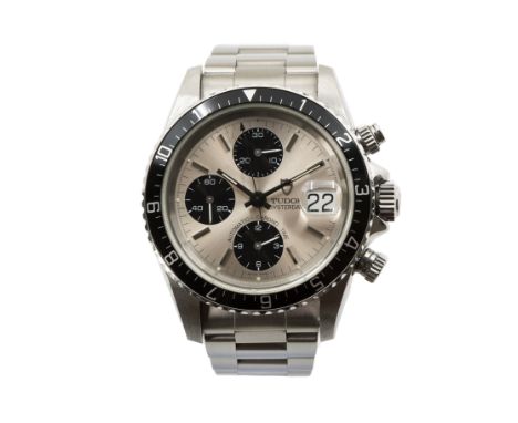 Tudor Oysterdate Big BlockJahr 1997, Automatik, Chronograph, drehbare Aluminium-Lünette mit 12-Stunden-Anzeige, Datumsanzeige