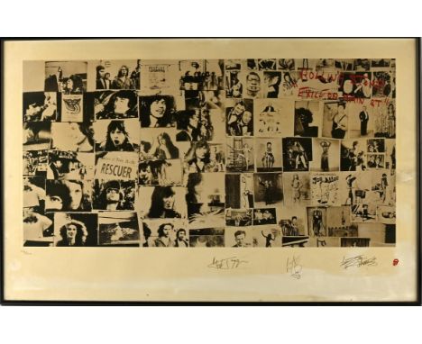 The Rolling Stones - Exile On Main Street 1994 limited edition 1094/5000 lithograph plate-signed by Jagger Richards and Watts