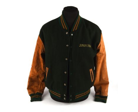 Jurassic Park Baseball jacket - Green and brown Universal Studios, size states L.Condition Report:  VGC. 