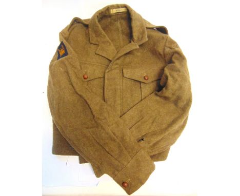 MILITARIA - ASSORTED BRITISH UNIFORMS  comprising a khaki battledress blouse, size 11 (chest 38-39'), 1953; another, size 10 