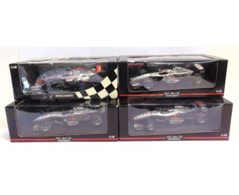 FOUR 1/18 SCALE MINICHAMPS MCLAREN FORMULA 1 RACING CARS  comprising a No.530 061803, McLaren Mercedes MP4-21, K. Raikkonen, 