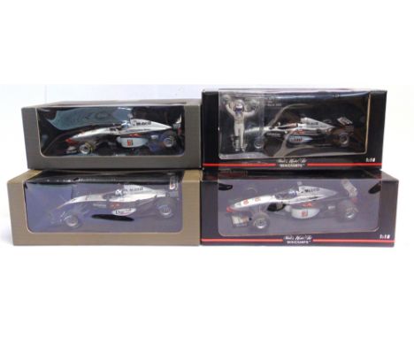 FOUR 1/18 SCALE MINICHAMPS MCLAREN FORMULA 1 RACING CARS  comprising a No.530 031826, McLaren Mercedes MP4-17D, K. Raikkonen,