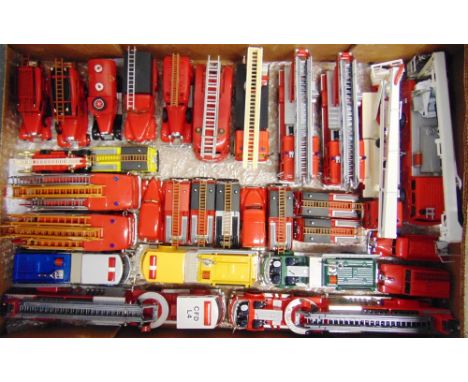 ASSORTED DIECAST MODEL FIRE SERVICE VEHICLES  variable condition, most mint or near mint (some larger scale models lacking de