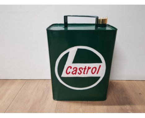 RECTANGULAR CASTROL FUEL CAN UNUSED