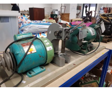 NUTOOLS BENCH GRINDER GRYPHON MOTOR PLUS ONE OTHER
