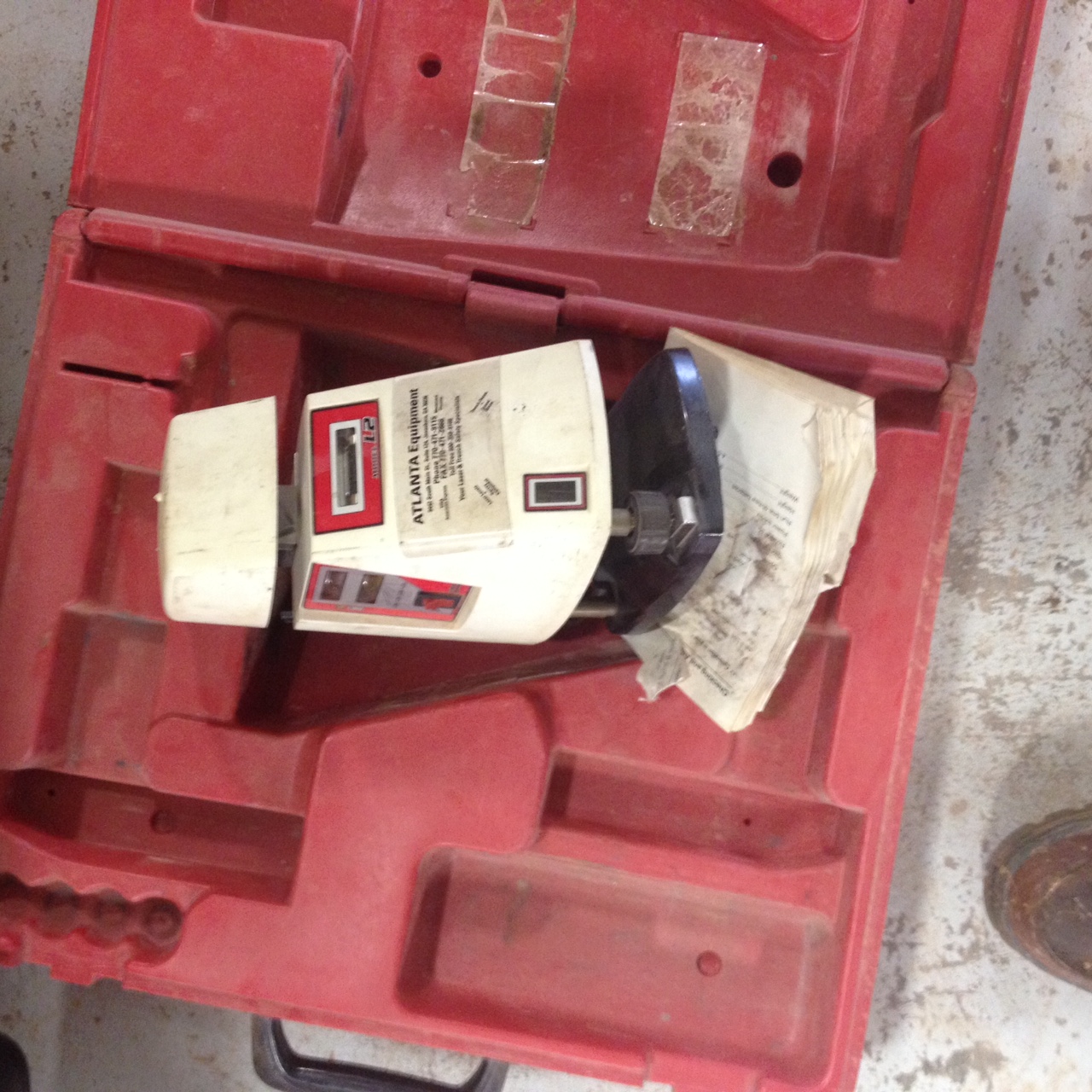 PRO SHOT LASER LEVEL BY ATLANTA EQUIPMENT MODEL L2