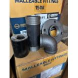 Lot - Malleable Fittings Approx 14 Boxes, Approx. 200 Pieces