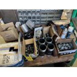 Lot - Fittings on 5 Skids with Caps on Floor