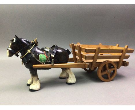 BESWICK GROUP OF TWO HORSES AND OTHER CERAMICS the group modelled as a horse and foal, on a rectangular base, along with anot