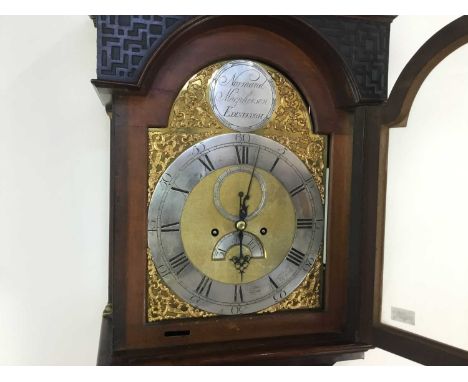 GEORGE III MAHOGANY LONGCASE CLOCK NORMAND MACPHERSON OF EDINBURGH, CIRCA 1760 with two train eight day movement, the brass d