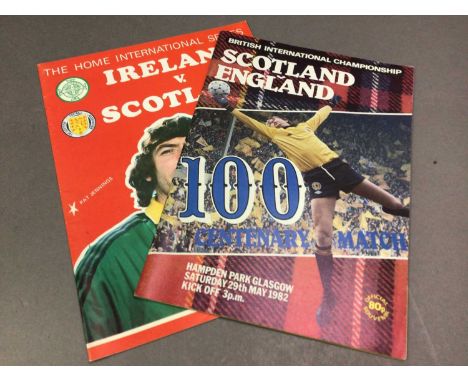 COLLECTION OF SPORTING MEMORABILIA including '100 Years of the Scottish Football Association', along with various football pr