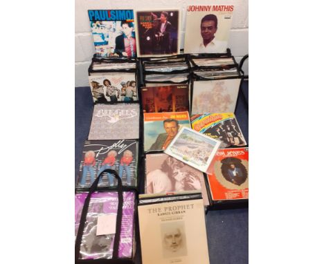 A large quantity of records, mainly 1960's and 70's to include Paul Simon, over 20 Johnny Mathis LP's, Neil Diamond, classica