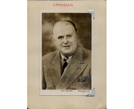 Davy Burnaby signed 6x4inch vintage photo. TV/Film, Entertainment autograph. Good condition. All autographs come with a Certi