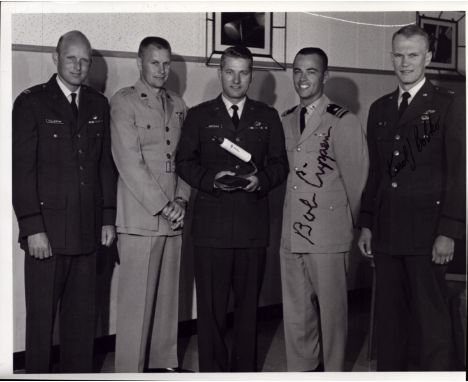Bob Crippen signed 10x8 inch vintage black and white photo. Astronaut Space Shuttle. Good condition. All autographs come with