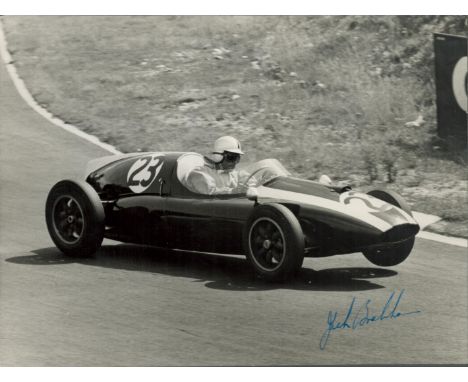 Jack Brabham signed 10x8 inch vintage black and white photo. TV/Film, Entertainment autograph. Good condition. All autographs