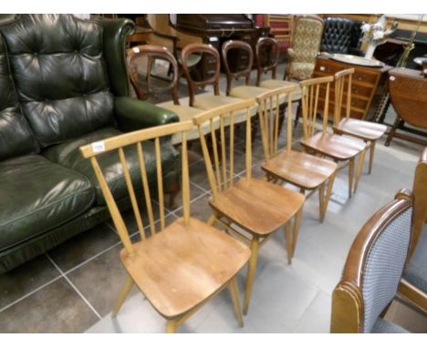 5 stick back kitchen chairs