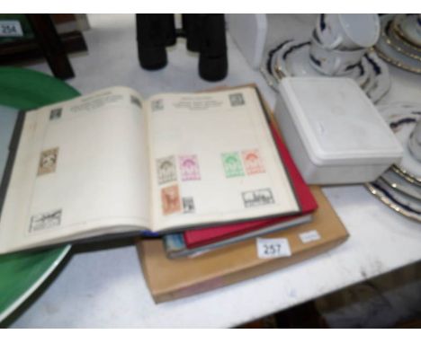 3 old stamp album, first day covers and loose stamps