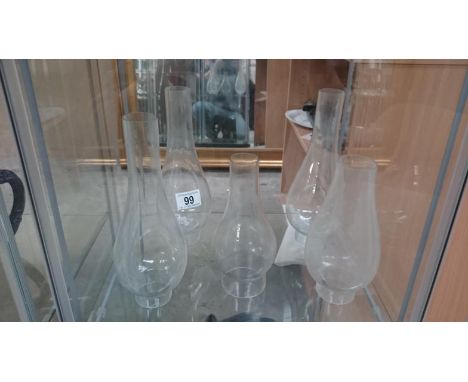 5 glass oil lamp funnels