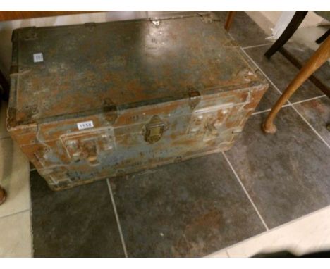 A metal trunk