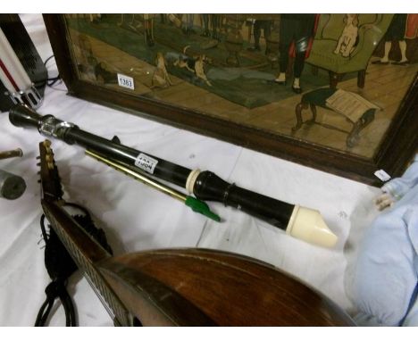 A bass recorder and a penny whistle