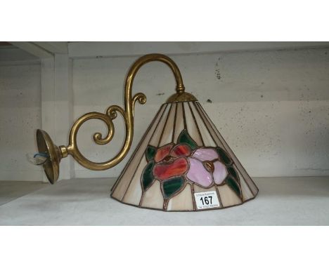 A Tiffany style wall light