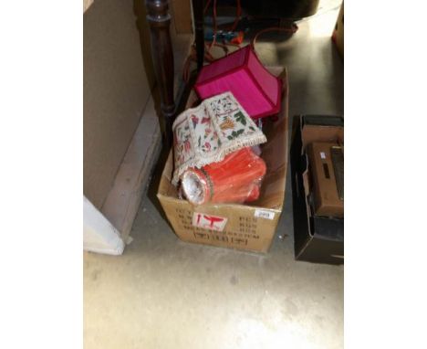 A box of lamp shades