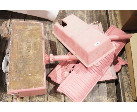 Vintage cast iron cistern&nbsp;and accessories by Pontifexes, London and a further ceramic cistern&nbsp;and assorted vintage 