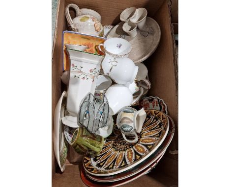 Royal Doulton 'Bell Heather' teaset to include teapot, six cups and saucers, sugar bowl and creamer, a Royal Doulton 'Queens 