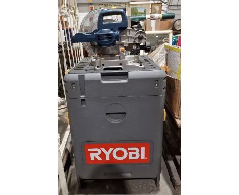 Ryobi CMS1801 industrial cordless tool workstation&nbsp;comprising of a mitre saw, a circular saw, a drill, a torch and a fur
