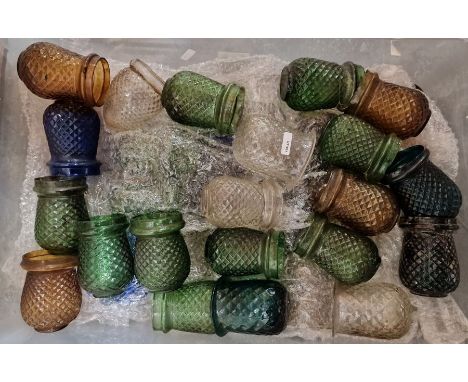 Large quantity of vintage coloured glass fairy light shades&nbsp;Condition Reportthere is one box and they are all similar